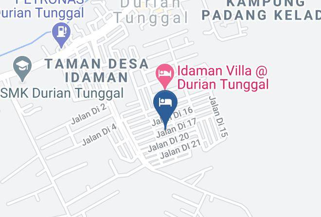 Alor Gajah District - Homestay Ainizie Idaman 52 Maps