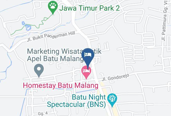 Kota Batu - Homestay Di Kota Batu Maps