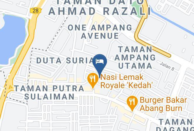 Hulu Langat - Homestay Farah Tiara Duta Kondominium Ampang Selangor Maps