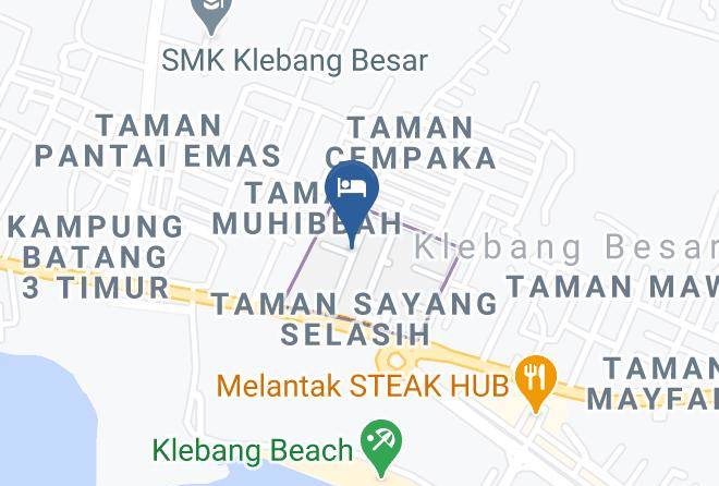 Melaka Tengah - Homestay Klebang Beach Maps