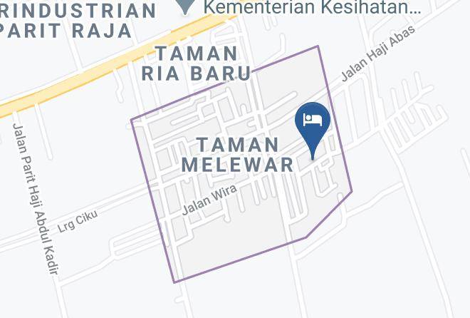 Daerah Batu Pahat - Homestay Melewar Parit Raja Maps