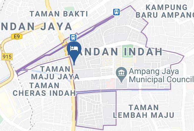 Hulu Langat - Homestay Pandan Indah Maps