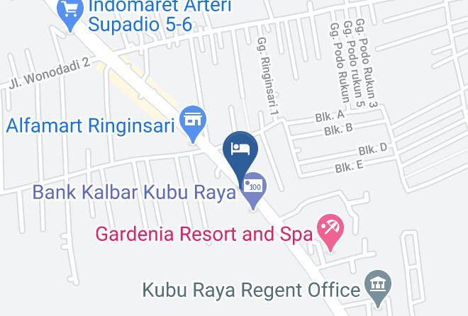 Kubu Raya - Homestay Permana Maps