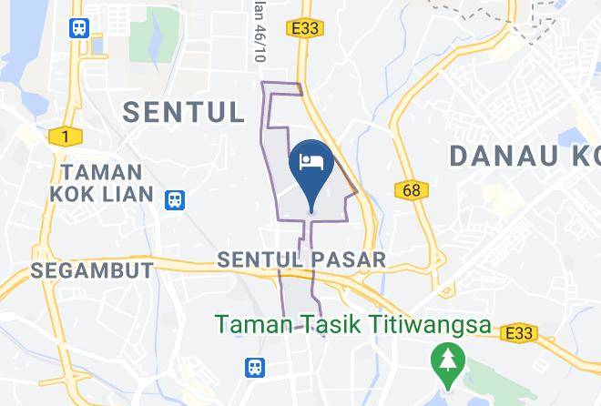 Kuala Lumpur - Homestay Sentul Maps