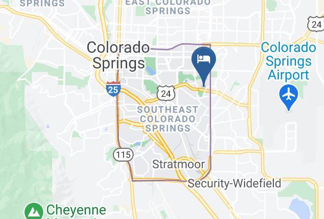 El Paso - Hometowne Studios Colorado Springs Airport Maps