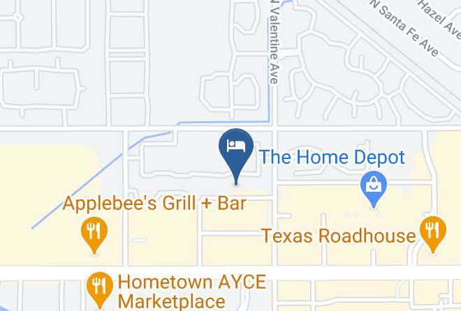 Fresno - Hometowne Studios Fresno West Maps