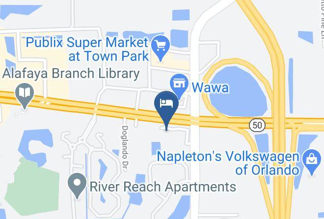 Orange - Hometowne Studios Orlando Ucf Area Maps