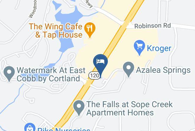 Intown Suites Extended Stay Marietta Ga Roswell Rd Map