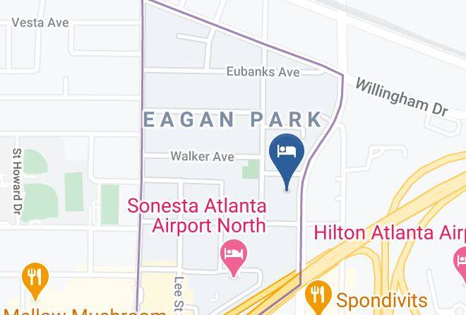 Fulton - Homewood Suites By Hilton Atlanta Airport North Maps