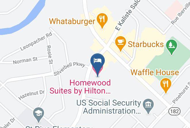 Lafayette Par - Homewood Suites By Hilton Lafayette Airport La Maps