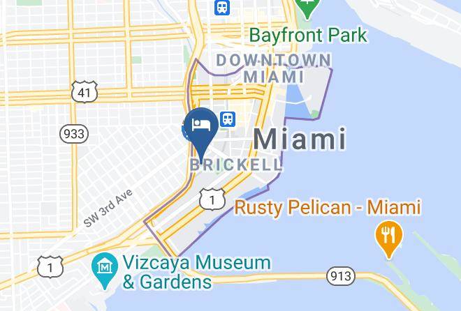 Miami Dade - Homewood Suites By Hilton Miami Downtown Brickell Maps