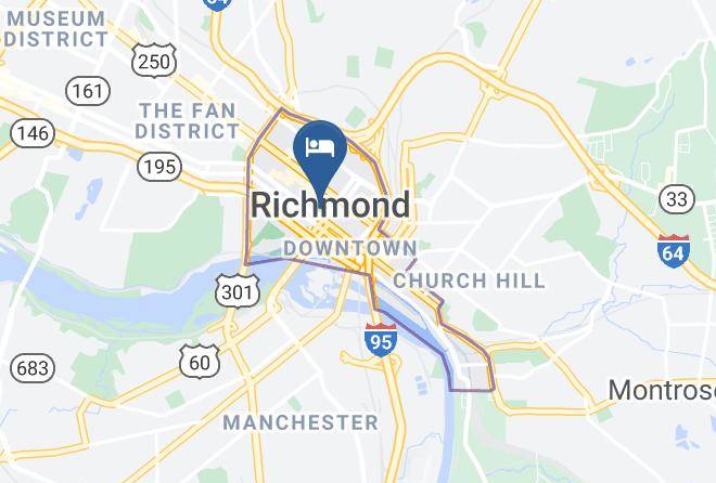 Richmond City - Homewood Suites By Hilton Richmond Downtown Maps