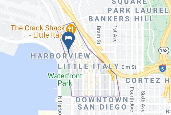 San Diego - Homewood Suites By Hilton San Diego Downtown Bayside Maps