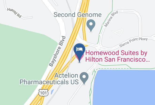 San Mateo - Homewood Suites By Hilton San Francisco Airport North Maps