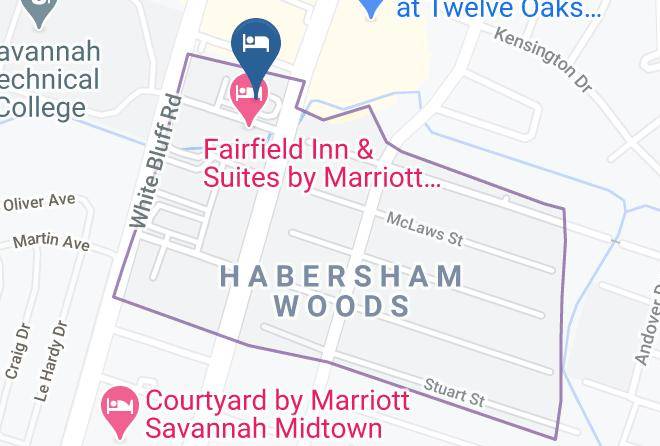 Hilton Garden Inn Savannah Midtown Map