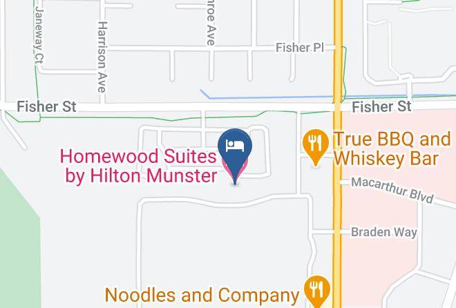 Lake - Homewood Suites By Hilton Munster Maps