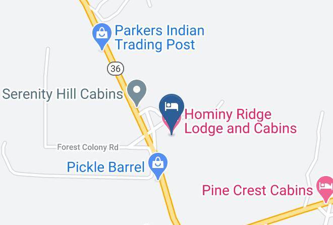 Jefferson - Hominy Ridge Lodge And Cabins Maps