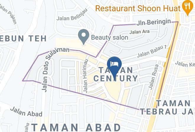 Johor Bahru - Hommie Plus Homestay Maps