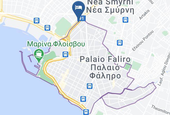 South Athens - Hommy Flat National Opera Onassio & Rea Hosp Maps