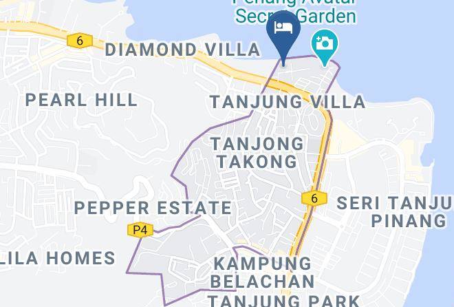 Tanjung Tokong - Hompton Beach Hotel Penang Maps