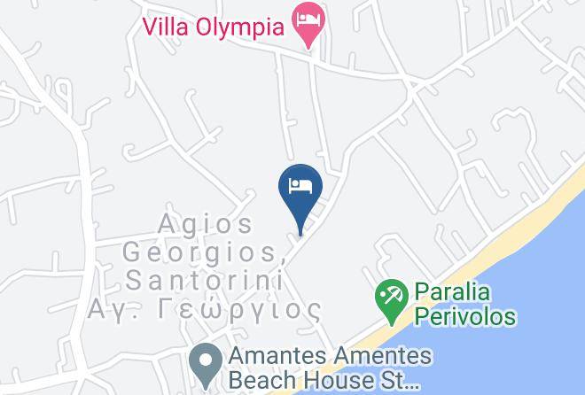 Thira - Honeymoon Beach Studios Maps