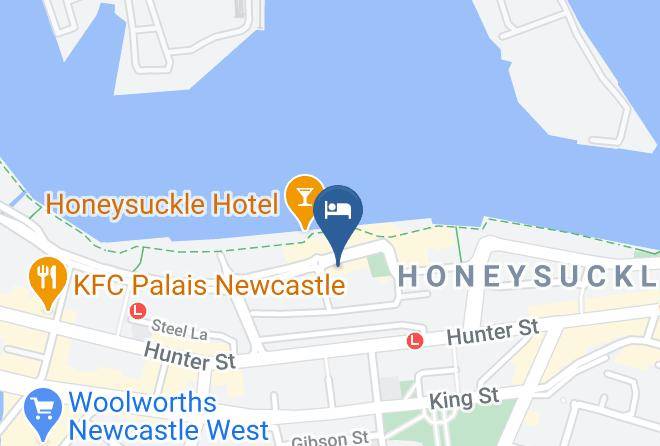 Newcastle - Honeysuckle Executive Suites Maps