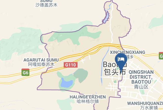 Baotou - Hongde Hotel Maps