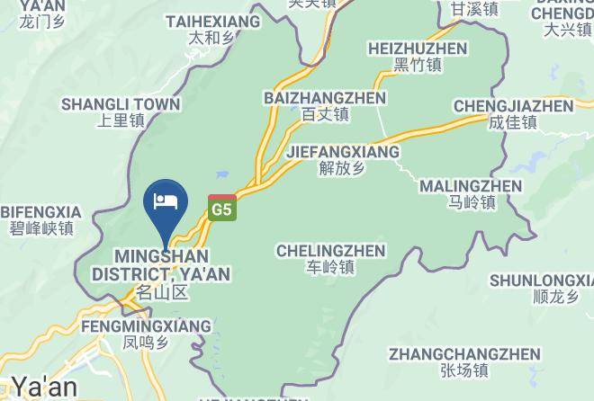 Yaan - Hongming Hotel Maps