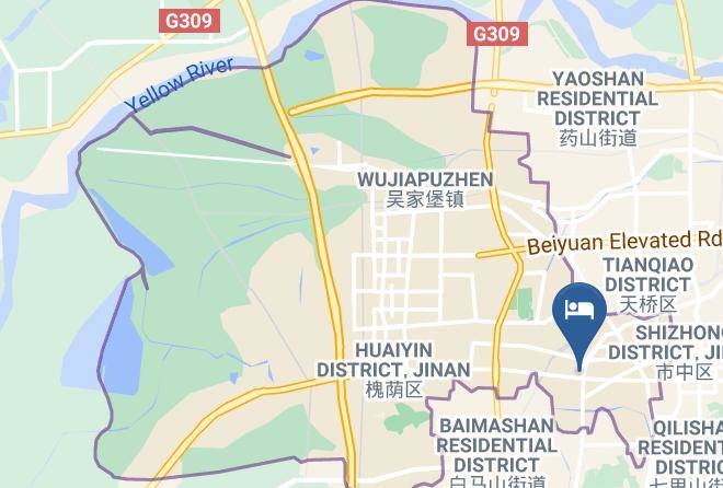 Ji Nan - Hongpingguo Business Hotel Jinan Shili Wuyuan Maps
