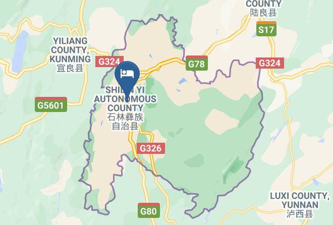 Kunming - Hongshanhu Hot Spring Hotel Maps