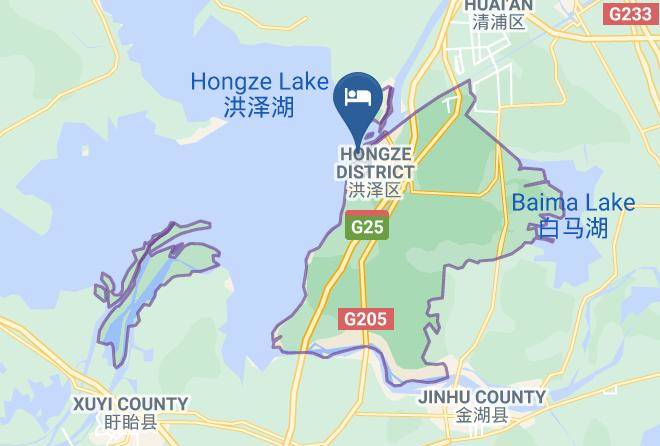 Huaian - Hongzehu Travel Holiday Resort Maps