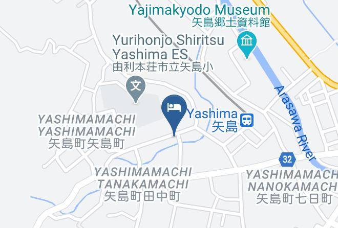 Yurihonjo City - Honjo Station Hotel Bekkan Maps