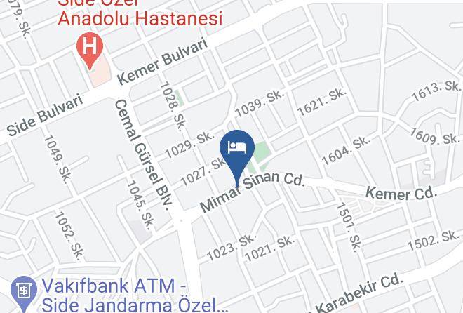 Manavgat - Honor A Pansiyon Maps