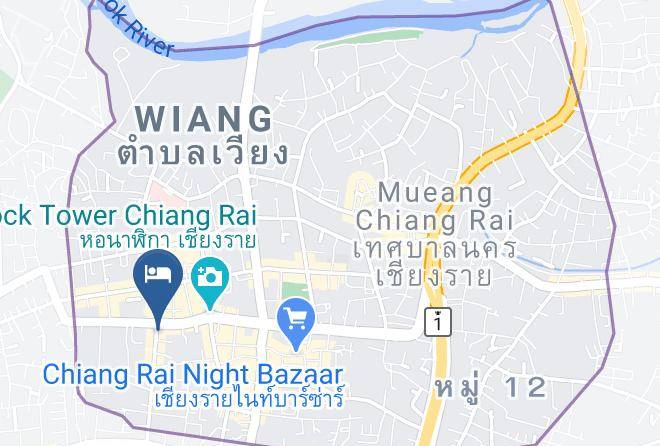 Mueang Chiang Rai District - Hop Inn Chiangrai Clock Tower Maps