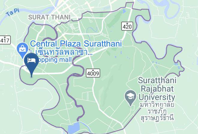 Amphoe Mueang Surat Thani - Hop Inn Surat Thani Maps