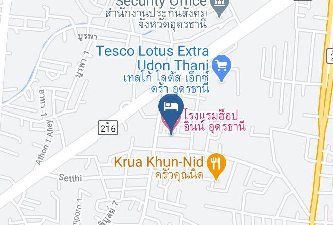 Mueang Udon Thani District - Hop Inn Udon Thani Maps