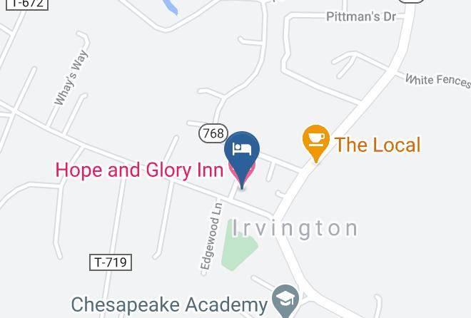Hope And Glory Inn Map