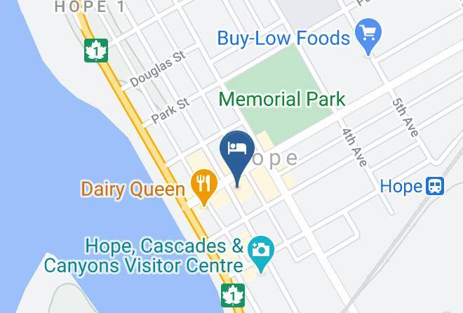 Fraser Valley - Hope Motor Hotel Maps