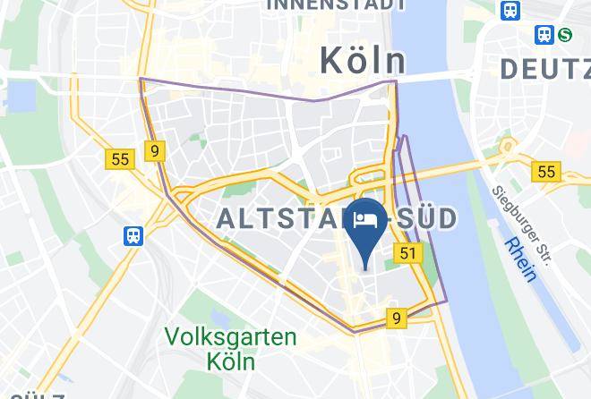 Cologne - Hopper Hotel St Josef Maps