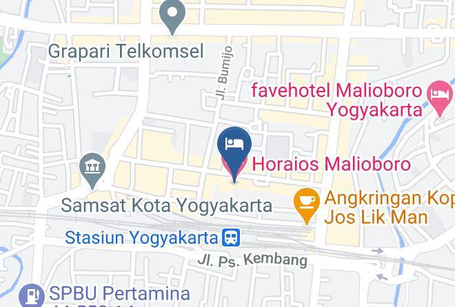 Kota Yogyakarta - Horaios Malioboro Hotel Maps