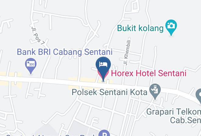 Jayapura Regency - Horex Hotel Sentani Maps