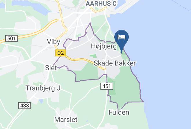 Arhus - Horhavegardens Ferielejligheder Og B&b Maps