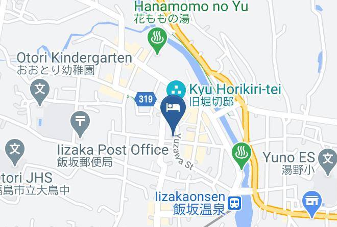 Fukushima City - Horieya Ryokan Maps
