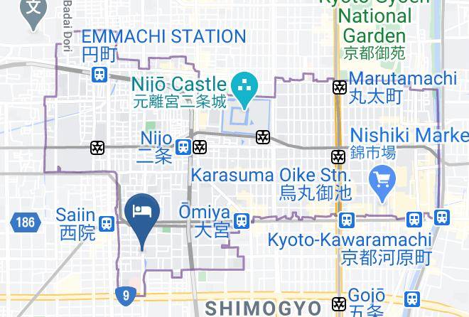 Kyoto City Nakagyo Ward - Horii Tei Maps