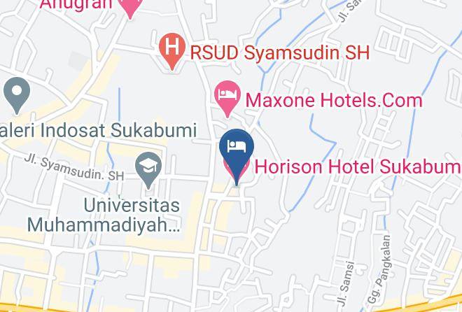 Sukabumi Regency - Horison Hotel Sukabumi Maps