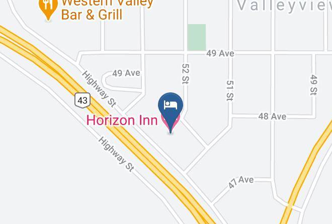 Horizon Inn Map - Alberta - Division 18
