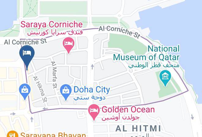 Doha - Horizon Manor Hotel Maps
