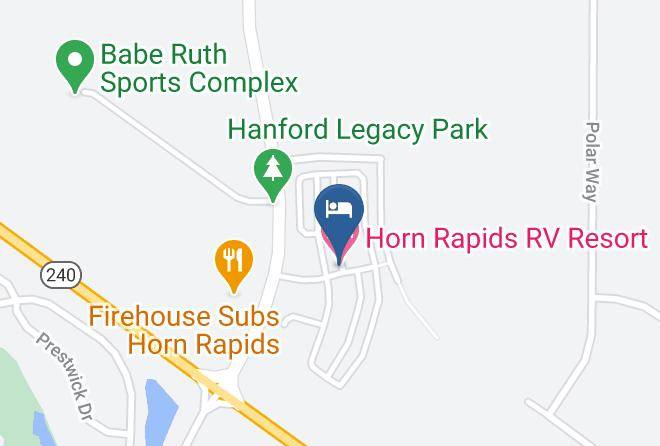 Horn Rapids Rv Resort Map