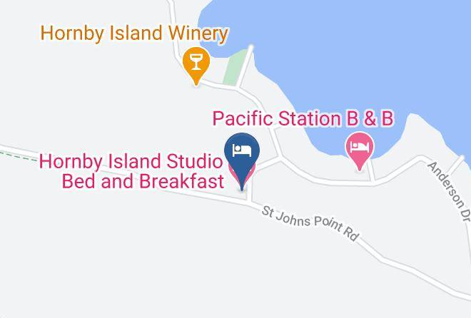 Comox Valley - Hornby Island Studio Bed And Breakfast Maps