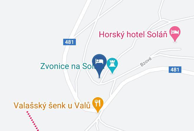 Vsetin - Horsky Hotel Cartak Maps
